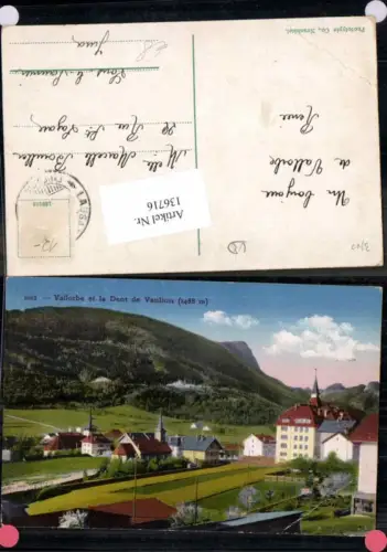 136716,Vallorbe et la Dent de Vaulion Kt Waadt