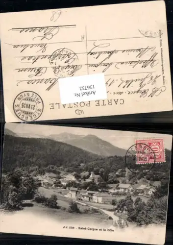 136732,Saint Cergue et la Dole 1905 Kt Waadt