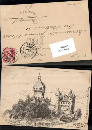136759,Künstlerkarte Vufflens 1905 Seltene AK Kt Waadt