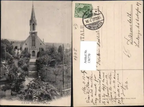 136770,Chexbres Kirche 1905 Kt Waadt