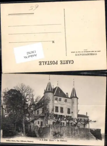136782,Nyon le Chateau Detail 1905 Kt Waadt