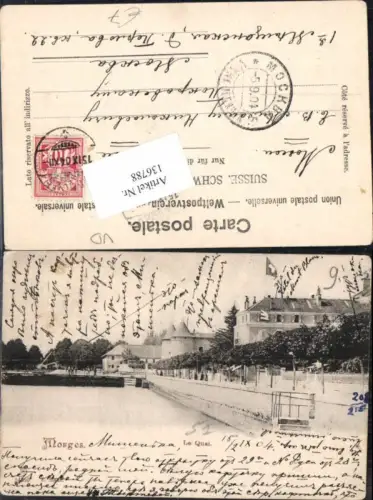 136788,Morges Le Quai Detailpartie im Ort 1900 Kt Waadt
