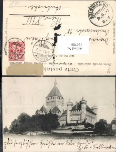 136789,Chateau de Vufflens sur Morges 1905 Kt Waadt