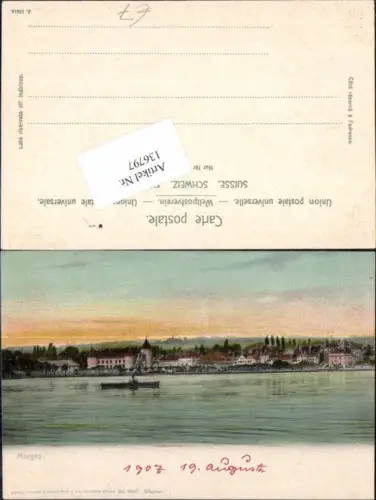 136797,Morges Hafen um 1900 Kt Waadt