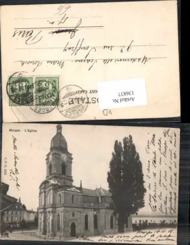 136837,Morges Kirche Eglise 1900 Kirche