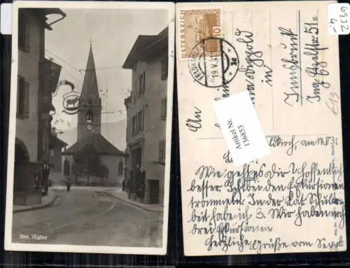 136853,Bex Strassenpartie zur Kirche Kt Waadt