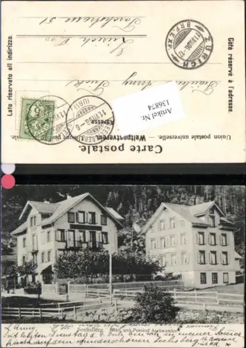 136874,Seelisberg Hotel Pension Aschwanden um 1900 Kt Uri