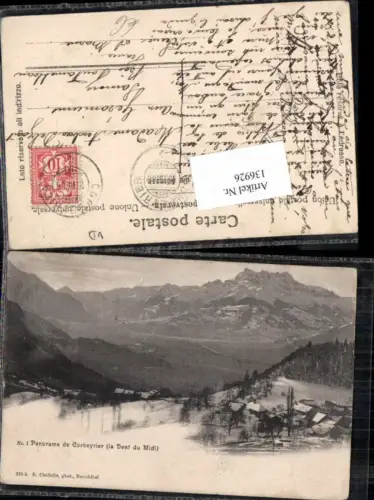 136926,Corbeyrier la dent du Midi Kt Waadt
