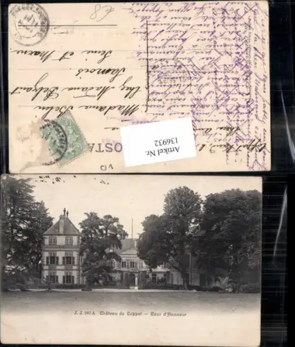 136932,Chateau de Coppet Cour d Honneur Kt Waadt
