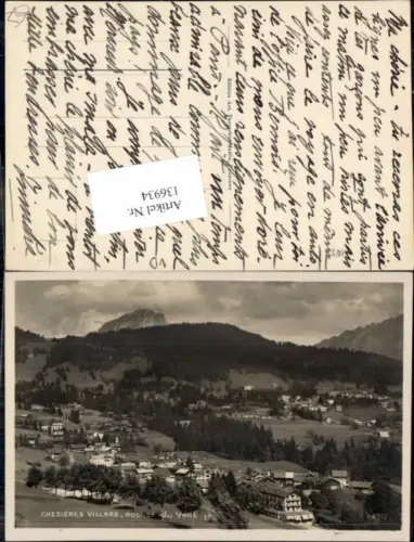 136934,Chesieres Villars sur Ollon Rocher du Vent Kt Waadt