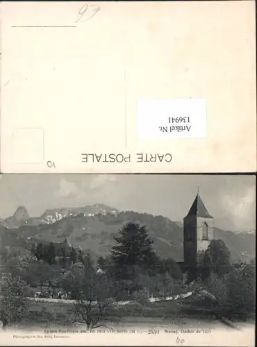 136941,Kirche in Blonay Clocher de 1523 Kt Waadt