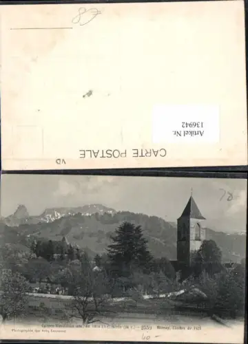 136942,Kirche in Blonay Clocher de 1523 Kt Waadt