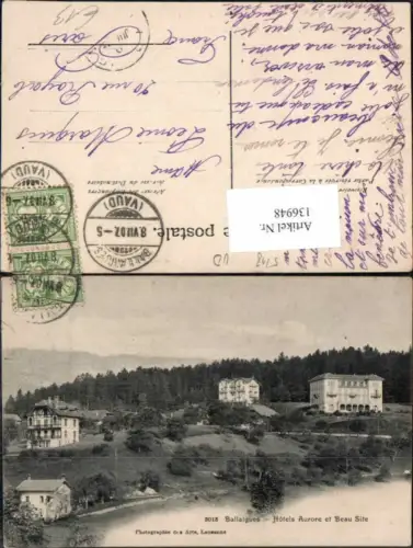 136948,Ballaigues Hotel Aurore et Beau Site 1900 Kt Waadt