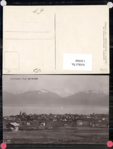 136960,Morges Vue Generale 1920 Kt Waadt