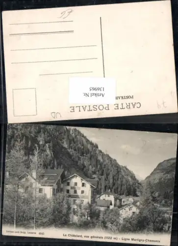 136965,Le Chatelard vue Generale Ligne Martigny Chamonix Waadt