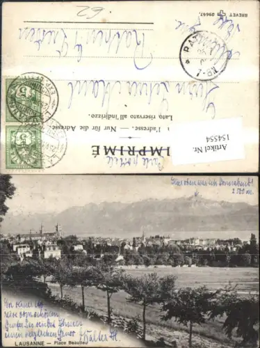 154554,Lausanne Place Beaulieu 1905 Kt Waadt