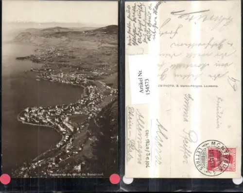 154573,Panorama du Mont de Sonchaud 1913 Kt Waadt