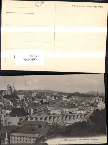 155293,Lausanne Vue prise de Montbenon Kt Waadt