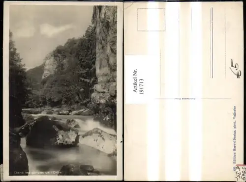 191713,Dans les gorges de l Orbe Foto Ak Schlucht Vallorbe Kt Waadt