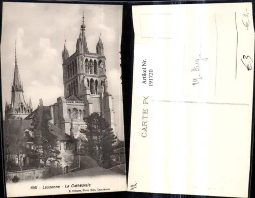 191720,Lausanne La Cathedrale Kathedrale Kirche Kt Waadt