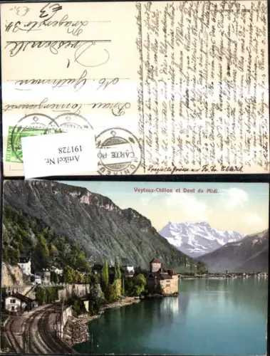 191728,Veytaux Chillon et Dent du Midi Genfersee Kt Waadt