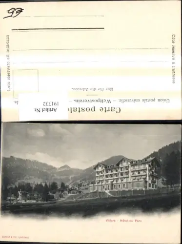 191732,Villars Hotel du Parc Kt Waadt