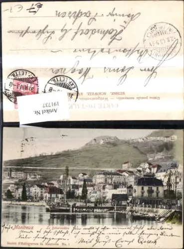 191737,Montreux Le Debarcadere Schiff Dampfer Kt Waadt
