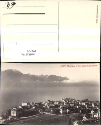 191739,Montreux et les Alpes de la Savoie Kt Waadt