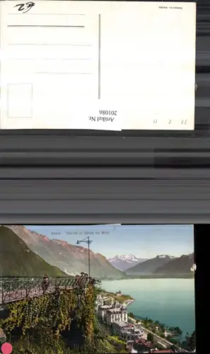 201086,Territet et Dents du Midi Teilansicht Aussicht Kt Waadt
