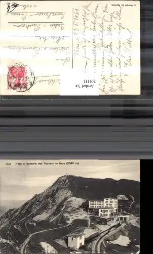 201111,Hotel et Sommet des Rochers de Naye Kt Waadt