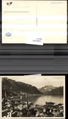 201117,Montreux Teilansicht et les Dente du Midi Kt Waadt