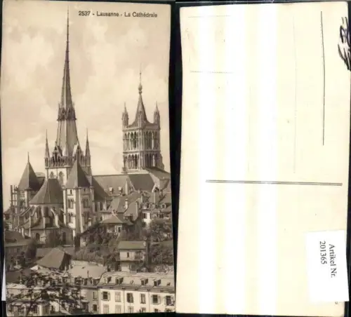201365,Lausanne La Cathedrale Kathedrale Foto Ak Kt Waadt