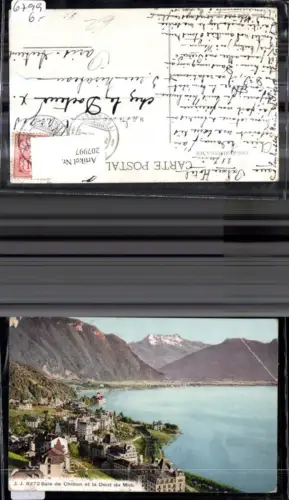 207997,Baie de Chillon et la Dent du Midi Kt Waadt