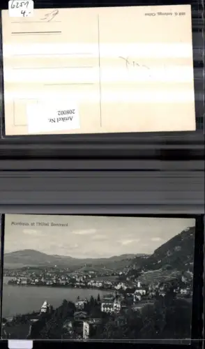 208002,Montreux et l Hotel Bonivard Genfersee Kt Waadt