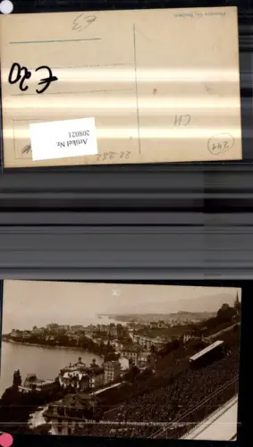208021,Montreux et funiculaire Territet Glion Genfersee Bergbahn Kt Waadt