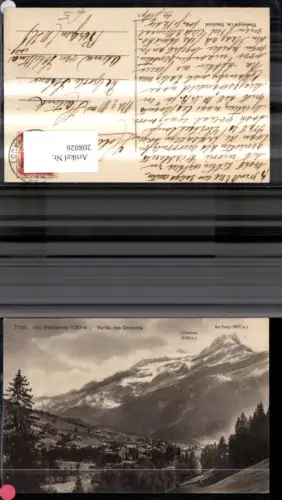208026,Les diablerets Vallee des Ormonts Gipfelkarte Kt Waadt