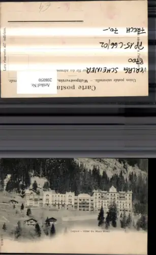208050,Leysin Hotel du Mont Blanc Kt Waadt