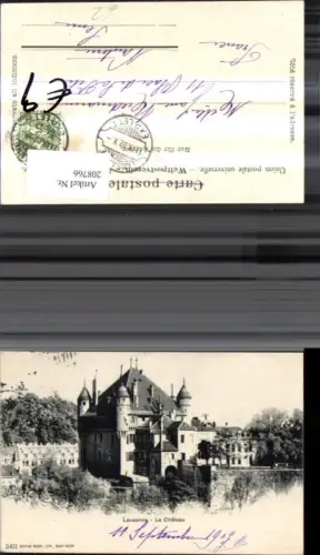 208766,Lausanne Le Chateau Schloss Kt Waadt