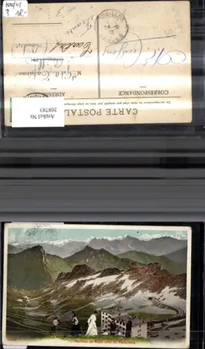 208783,Rochers de Naye Panorama m. Personen i. Vordergrund Montreux Kt Waadt