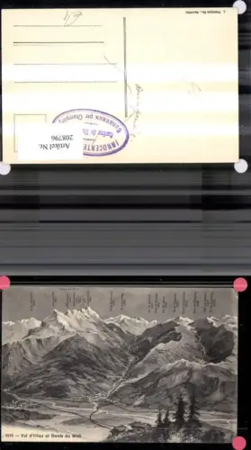 208796,Val d Illiez et Dents du Midi Lagekarte Gipfelkarte Kt Waadt