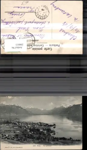 208813,Vevey Vue generale Kt Waadt