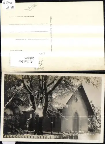 208826,Les Avants Montreux English Church Kirche Winteransicht Kt Waadt