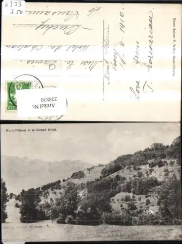 208830,Mont Pelerin et le Grand Hotel Kt Waadt