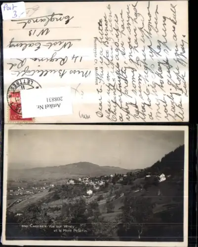 208831,Chernex Vue sur Vevey et le Mont Pelerin Kt Waadt