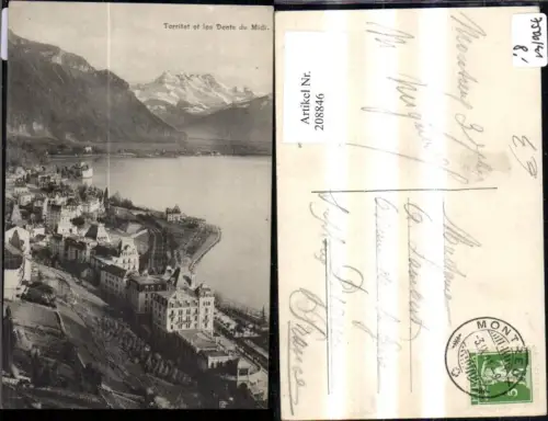 208846,Territet et les Dent du Midi Montreux Genfersee Kt Waadt