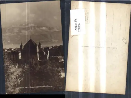 208856,Lausanne Le Chateau et la Dent d Oche Schloss Kt Waadt