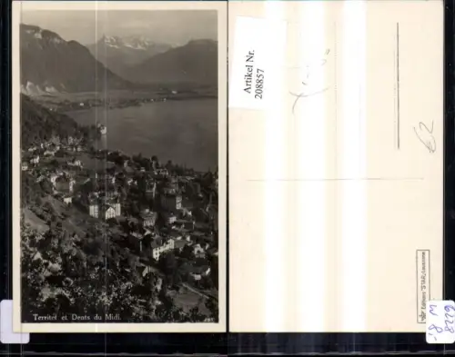 208857,Foto Ak Territet et Dents du Midi Montreux Kt Waadt