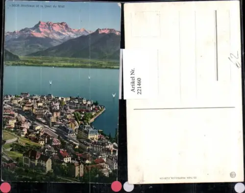 221460,Montreux Totale et la Dent du Midi Kt Waadt