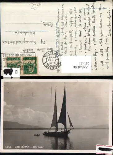 221491,La Leman Barque Segelboot Kt Waadt