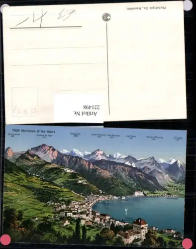 221498,Montreux et les Alpes Totale Chateau Chiffon Villeneuve Kt Waadt